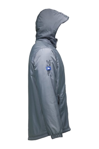 Erkek Kapitone Kapüşonlu Içi Peluşlu Gri Mont 001