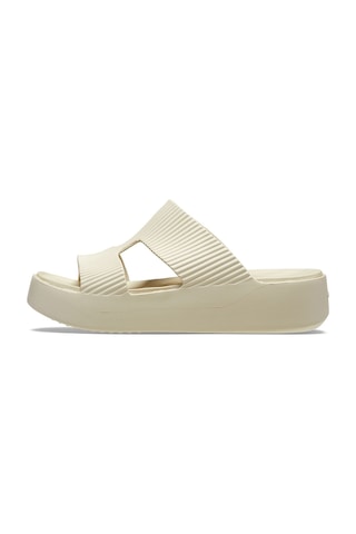 Crocs Kadın Getaway Groove Platform Hstrap Terlik - Krem Sandstone