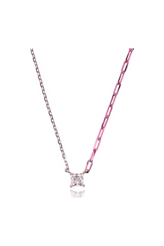 Masaliko Minio Prenses İthal Gümüş Kolye Ms3276, 925 Ayar Kadın Gümüş Kolye, İthal Ürün Altın