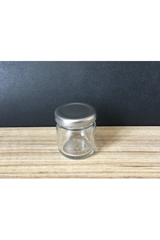 40 Cc Cam Kavanoz - 100 Adet 1 Koli - Gümüş Kapak