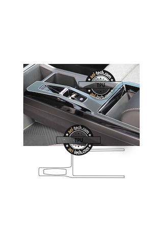 Ssangyong Torres Uyumlu Vites Etrafı Piano Black Tpu Koruyucu 2025-2026