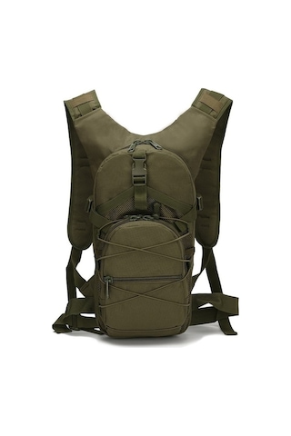 Didadodo Yeşil 800d Oxford Askeri Sırt Çantası 15 L Molle Taktik Yürüyüş Bisiklet Kamp Çantası Yeşil