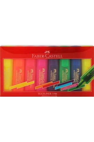 Faber-castell Fosforlu Kalem 8 Li Set Çok Renkli