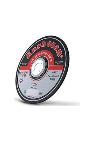 Karbosan Paslanmaz Çelik Inox İnce Kesme Disk T41 Düz 115x1,0x22,23 Mm Aa 54 R Bf80 25 Adet