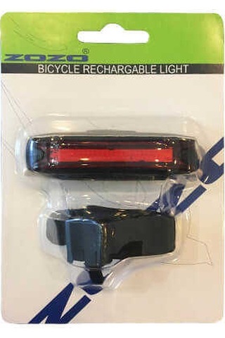 Zozo Plf 8106 Usb Şarjlı Arka Far Siyah