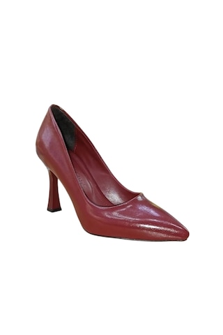 New Angel 820 Kadın Kadeh Ökçeli Stiletto Bordo Bordo
