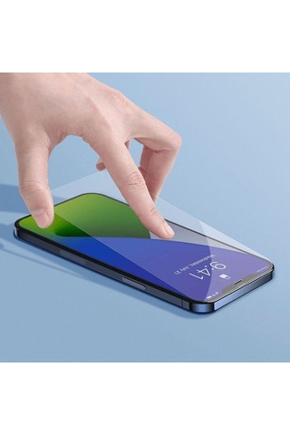Baseus Apple Uyumlu iPhone 12 Pro 6.1 0.3Mm Ful Tempered Cam Ekran Koruyucu