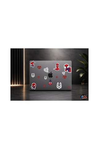 Örümcek Adam Mini Kahraman Sticker Seti 17x30 Cm Spider-man Temalı Laptop Ve Defter Dekoratif Çıkartma