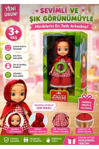 Tesettürlü Bebek Sesli Dua Eden İlahi Okuyan Eğitici Gözleri Hareketli Konuşan Oyuncak Et Bebek 43 Cm Kırmızı