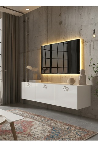 Resital Tv Ünitesi S1837-1 Beyaz Beyaz