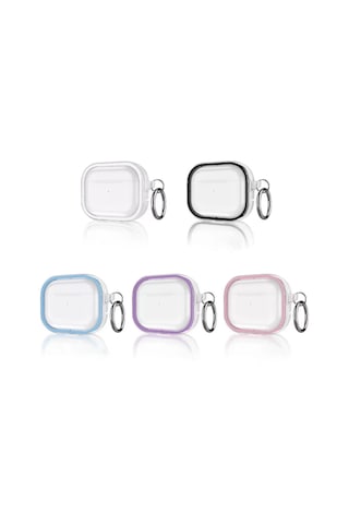 Movenchy Apple Airpods Uyumlu  Pro 2 2.nesil Shiny Şeffaf Kılıf - Pembe Belirtilmemiş