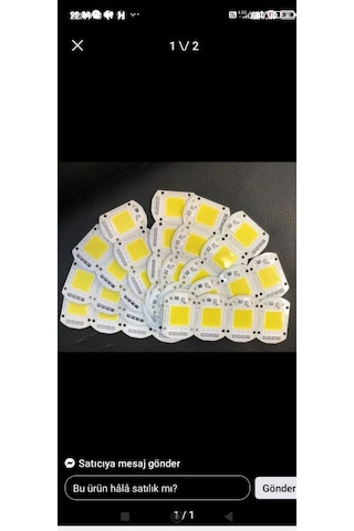 Power Led Cob Led 220 V 100 Watt Prejektör Cip Beyaz Işık 5 Adet