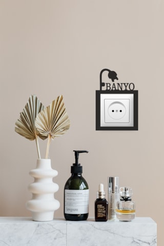 Priz Çerçevesi Banyo Mdf Duvar Dekorasyon Ürünü