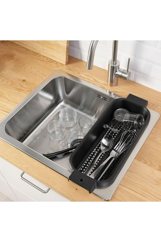 Süzgeç, Antrasit, 48x18x10 Cm Gri