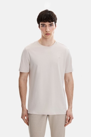 Backandbond Bej Regular Fit Bisiklet Yaka Tişört