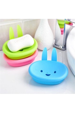 8pcs Banyo Ve Mutfak Aksesuarları İçin Çift Katlı Sevimli Smile Sabun Dispenserleri Çok Renkli