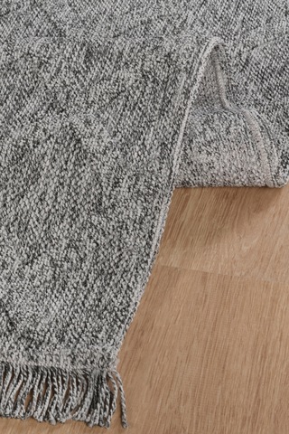 Kaşmir Halı Kilim/Jüt Belek Gri 100x300 CM Salon Mutfak Halısı Yolluk Kilim