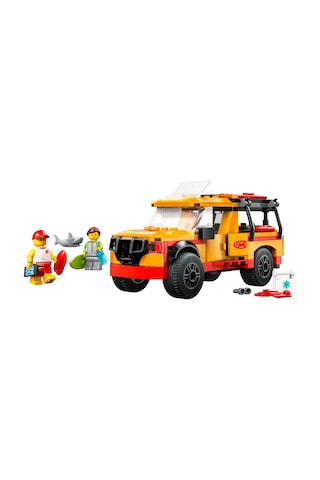 LEGO® City Cankurtaran Kamyoneti 60453 - 6 Yaş ve Üzeri Çocuklar için 2 Minifigür ve Köpek Balığı Figürü İçeren Oyuncak Yapım Seti (214P)