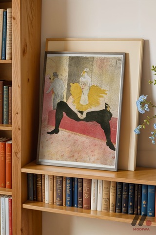Toulouse-lautrec Kabare Sahnesi, Siyah Çerçeveli Duvar Tablosu - Sanatsever Hediyesi
