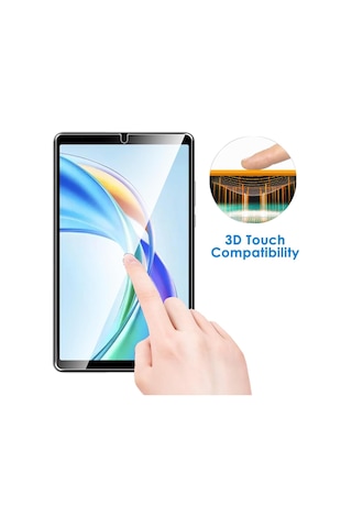 Honor Pad X7 8.7 Inç İle Uyumlu Kırılmaz Tablet Temperli Cam Ekran Koruyucu