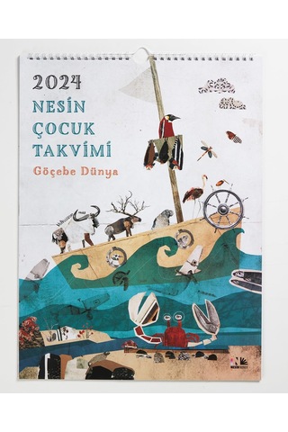 Lexroo 2024 Nesin Çocuk Takvimi Çok Renkli