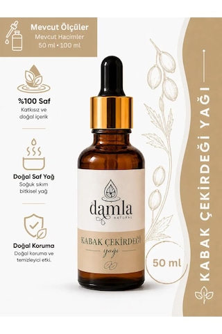 Biodamla Natural Kabak Çekirdeği Yağı 50 Ml