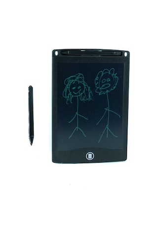 Çocuk Yazı Tahtası Dijital Ekran Kalemli 20 15 Cm Siyah
