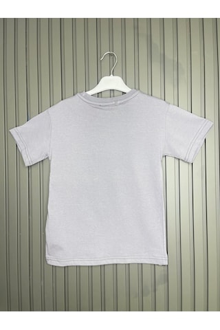 Serbend Sce-1150 Serbend Erkek Çocuk T-Shirt Gri 7 - 8 Yaş 7 - 8 Yaş