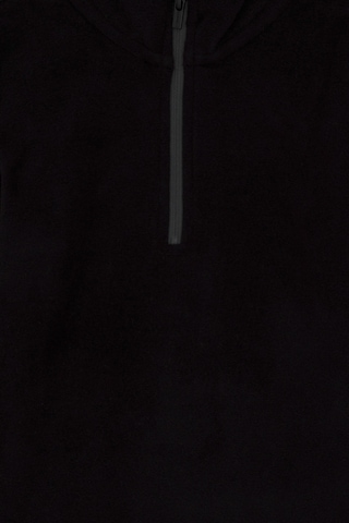 U.S. Polo Assn. Erkek Çocuk Yarım Fermuarlı Siyah Polar Sweatshirt 50298060-VR046