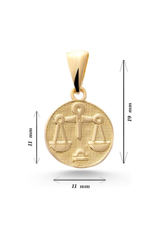 Sefa Gold 14 Ayar Altın Terazi Burcu Kolye Ucu