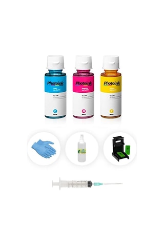 Hp Deskjet 920c / 920cvr / 920cxi Photoink Plus Renkli Kartuş Dolum Seti
