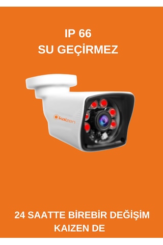 Kazıen 4 'lü 5 Mp Full Hd Yüz Ve Araç Tanımalı Kamera Sistemi Set
