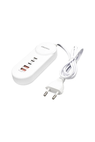 Powermaster Pm-20659 15 Watt 2 Type-c + 2 Usb-a Şarj + Pd Lightning Adaptör
