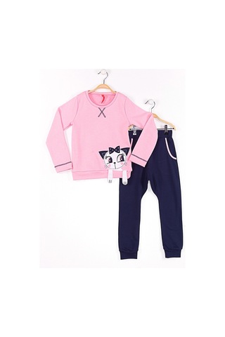 Denokids Mushi Kedi Sue Baggy Eşofman Takım Çok Renkli