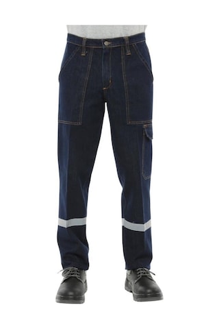 Şensel, Reflektörlü Kışlık Kot İş Pantolonu, Lacivert -82E445-