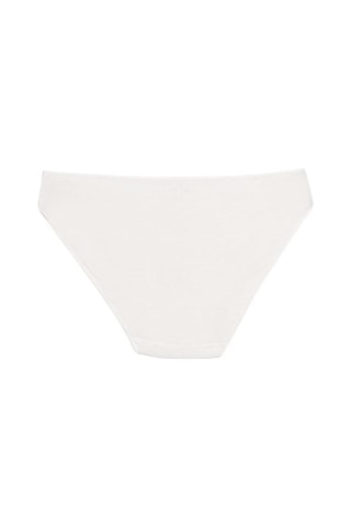 12 Adet Yıldız Bayan Bambu İz Yapmaz Bikini Külot Ekru 3962 001