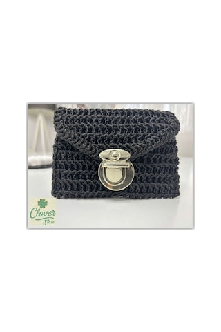 Store Örme Mini Cüzdan Siyah