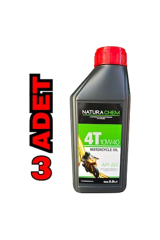 Naturachem 4t 10w-40 Motosiklet Yağı 0.9 Litre 3 Adet