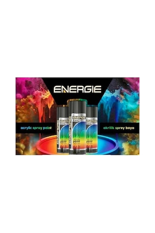 Energıe Sprey Boyalar 400ml X Mat Siyah Siyah
