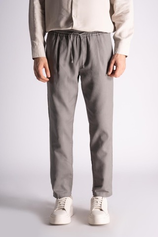 Slim Fit Jogger Bel Pantolon Haki Haki
