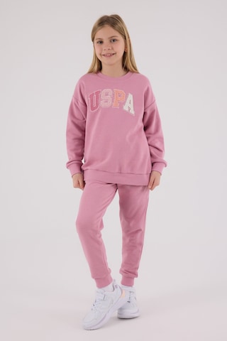 U.S. Polo Assn. U.s. Polo Assn Kız Çocuk Pembe Eşofman Takımı Us2306-c-v1 Pembe