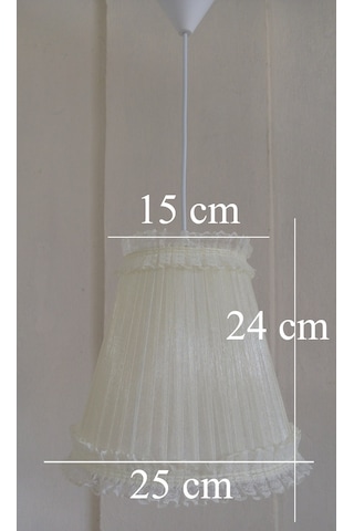 N-53 Krem Organze Yatak Odası Çocuk Ve Bebek Odası Avize Pembe Krem