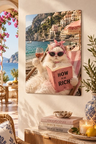 Dekoratif Metal Tablo How To Be Rich Modern Duvar Dekorasyonu Çok Renkli