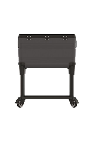 Icepeak Patio 70 Tekerlekli Raflı Buzluk 65.8 Litre Siyah