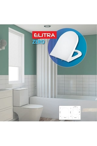 Elitra Zero Klozet Kapağı Beyaz