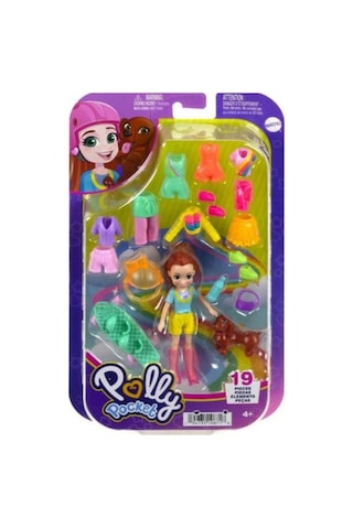 Polly Pocket Fashion Pack - Evcil Hayvanlı Aksesuarlı Moda Kombin Eğlencesi Oyun Seti