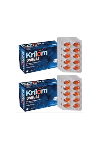 Krilom Omega 3 50 Yumuşak Kapsül 2 Adet Krilom Omega 3 50 Yumuşak Kapsül 2 Adet