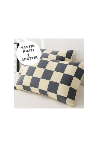 Ranforce Kumaşından Dama Desenli Tek Kişilik Nevresim Seti 160x220 Çok Renkli