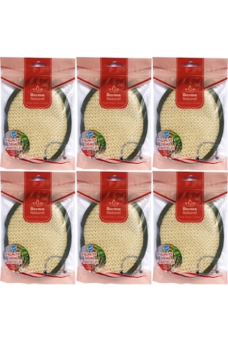 Derma Naturel Örme Banyo Yüz Lifi 15 24cm Ms-02 6 Lı Set