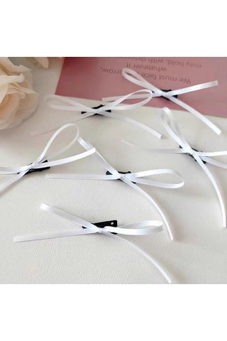 Adet Sevimli Kurdele Fiyonk, Zarif 2000'ler Mini Yan Klipsli0003 Diğer